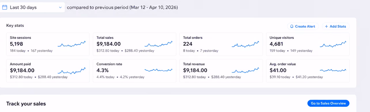 Student store dashboard